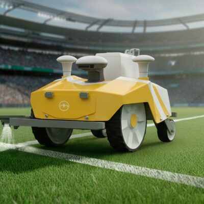 Robot Autónomo Pintalíneas VISTA | Marcaje RTK para Campos de Fútbol y Rugby