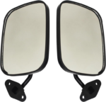 Espejo retrovisor para tractor excavadora exterior carretilla elevadora caravana camiones vehículo eléctrico tres cuatro ruedas reparto remolque césped cargador carrito de golf (negro, un par)