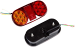 2PCS Pilotos LED Remolque, 12V Impermeable Universal Piloto Trasero Remolque Luces de Freno Traseras Con Lámpara De Matrícula, Para Camión/RV/Caravana/Barco/Luces Remolque Traseras (2PCS) - Imagen 3